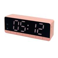 2020 new design Portable Big Power  bluetooth speaker  with TFT music player LED alarm clock